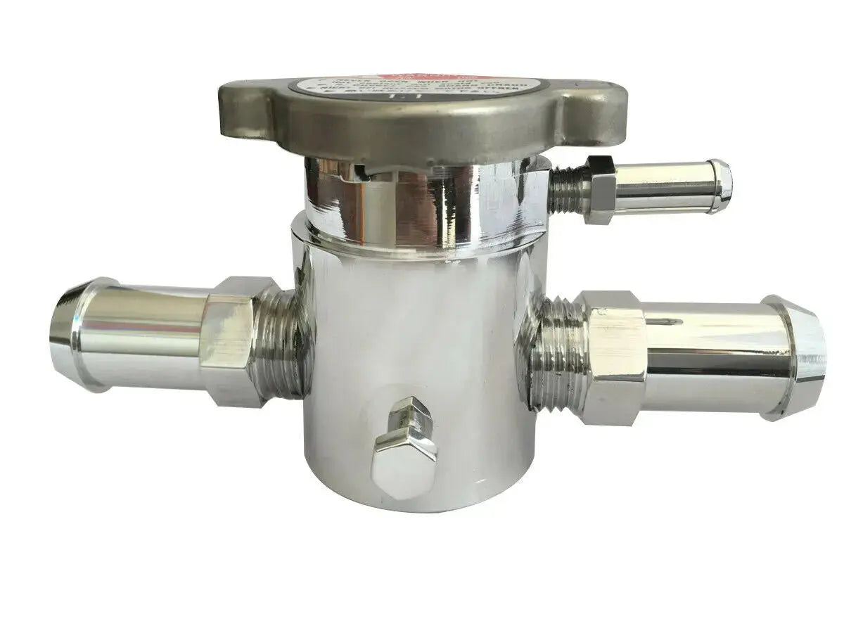 Universal Aluminium Inline Filler Neck - 3/4 / 19mm With Free Cap RACMOTO