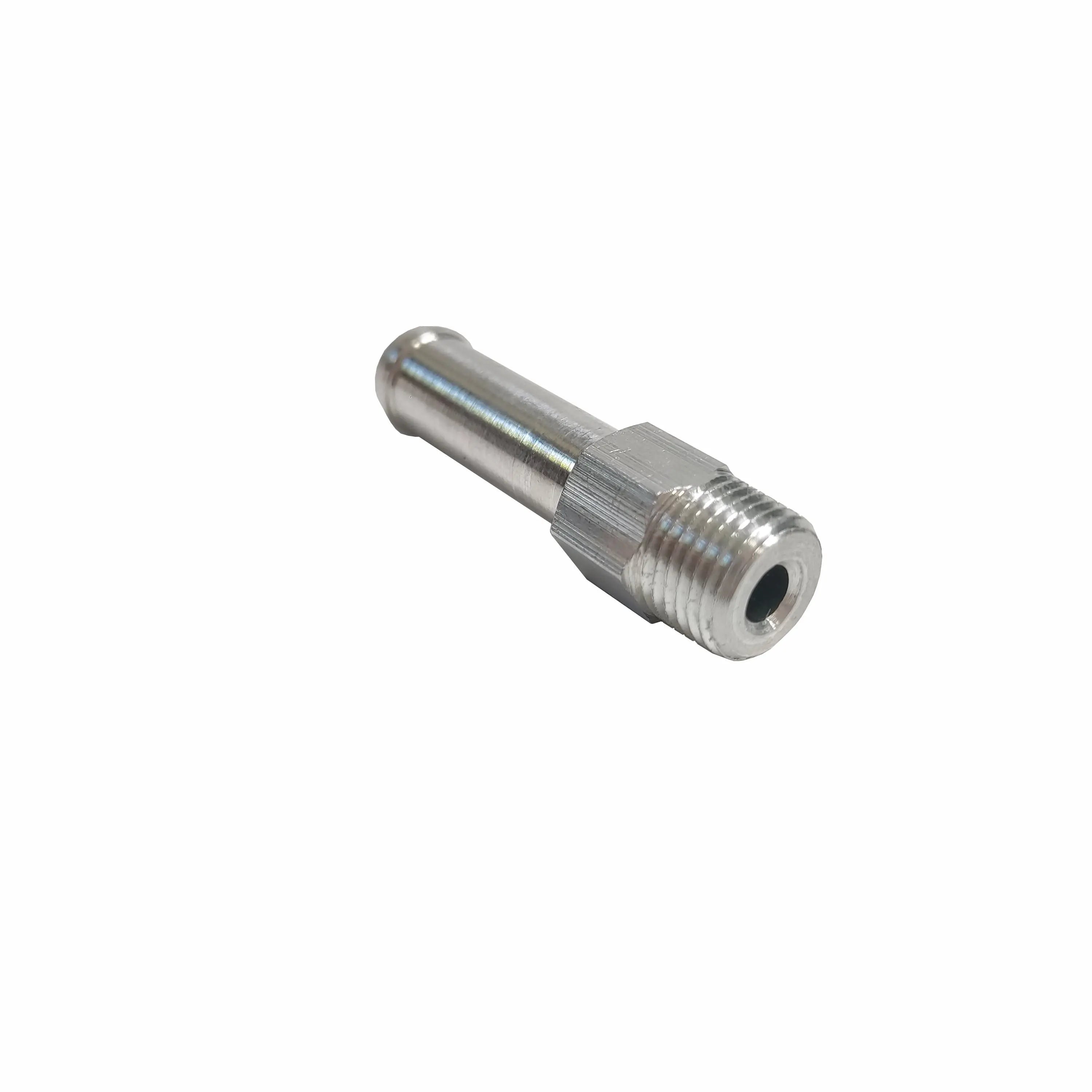 1/8 NPT Aluminum Overflow Nipple Barb Hose Fitting for Radiator Universal RACMOTO