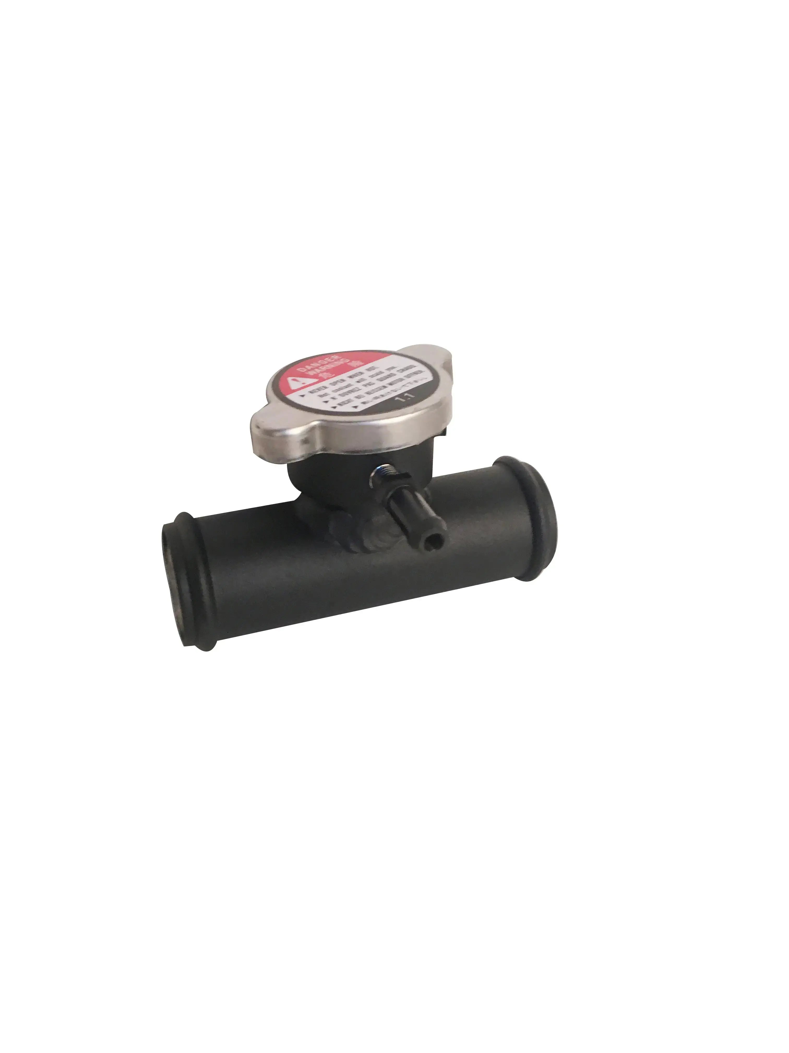 RACMOTO 1-1/4inch 32mm Aluminum In Line Radiator 1.25inch Hose Pipe Filler Neck And Cap Racmoto