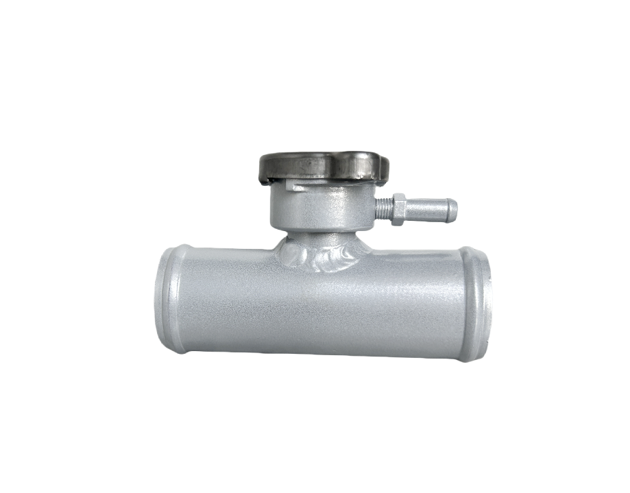 38mm 1-1/2'' Aluminum Coolant Radiator In-Line Hose Filler Neck With Cap RACMOTO