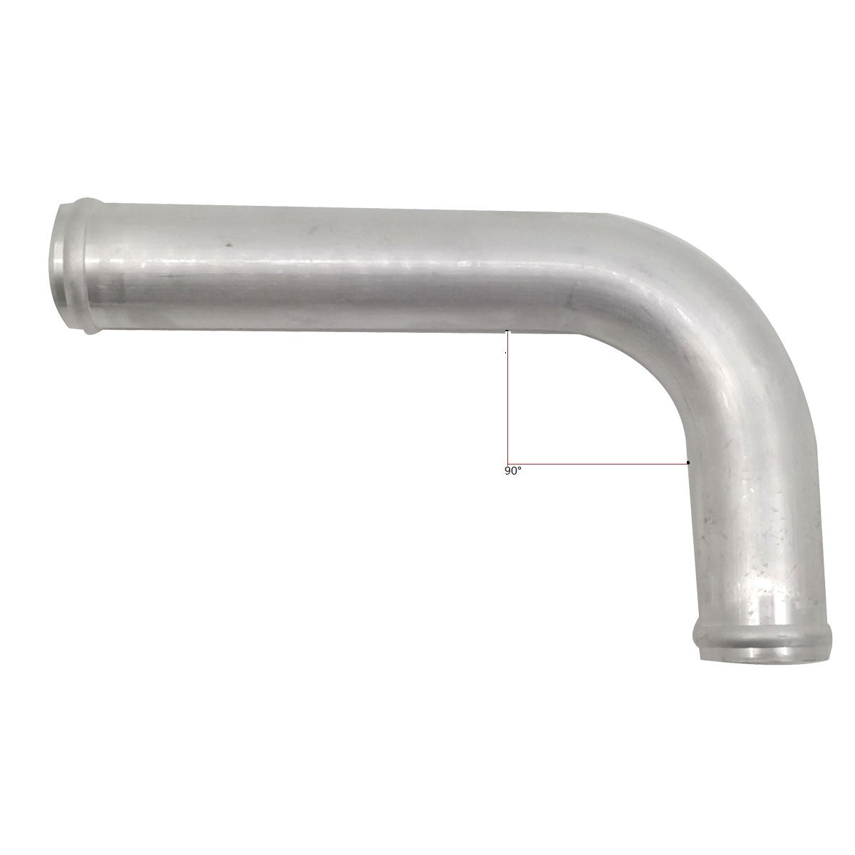 32mm Aluminum Coolant Hose 90 Degree 1-1/4 O.D  Bend Radiator Tube 1.25" Natural RACMOTO