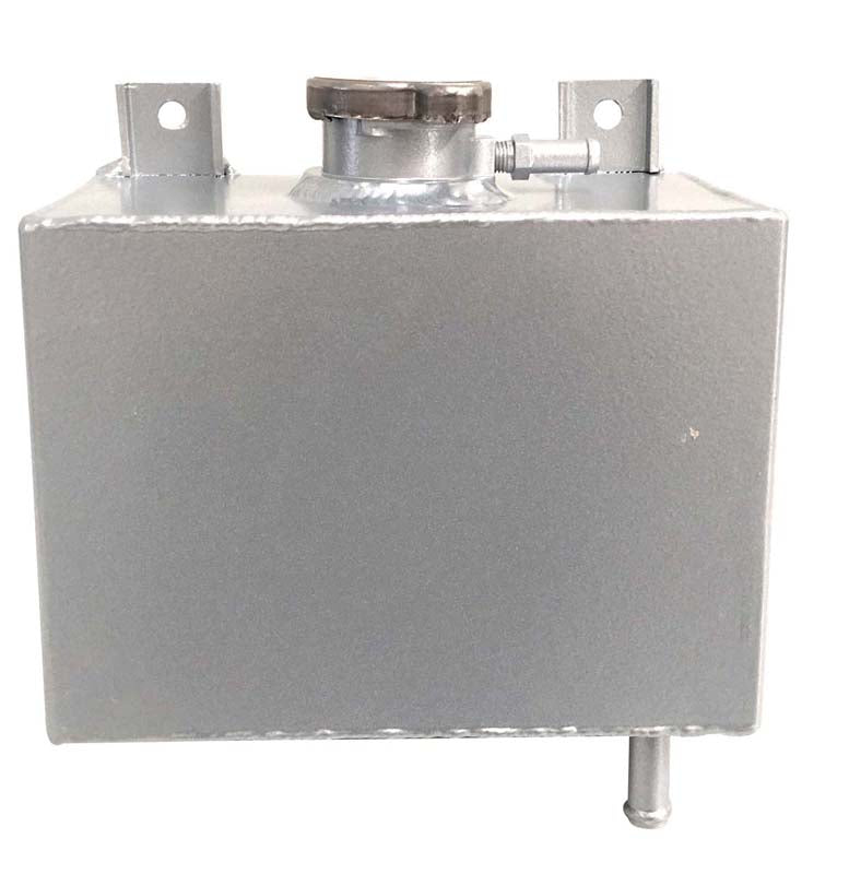 Aluminum Universal Coolant Radiator Overflow Radiator Expansion Header Tank 1.8L RACMOTO