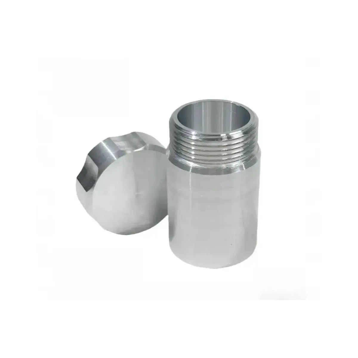 Aluminum Alloy Weld On Filler Neck Tank Spash-proof  38mm O.D W/ Cap Natural Racmoto