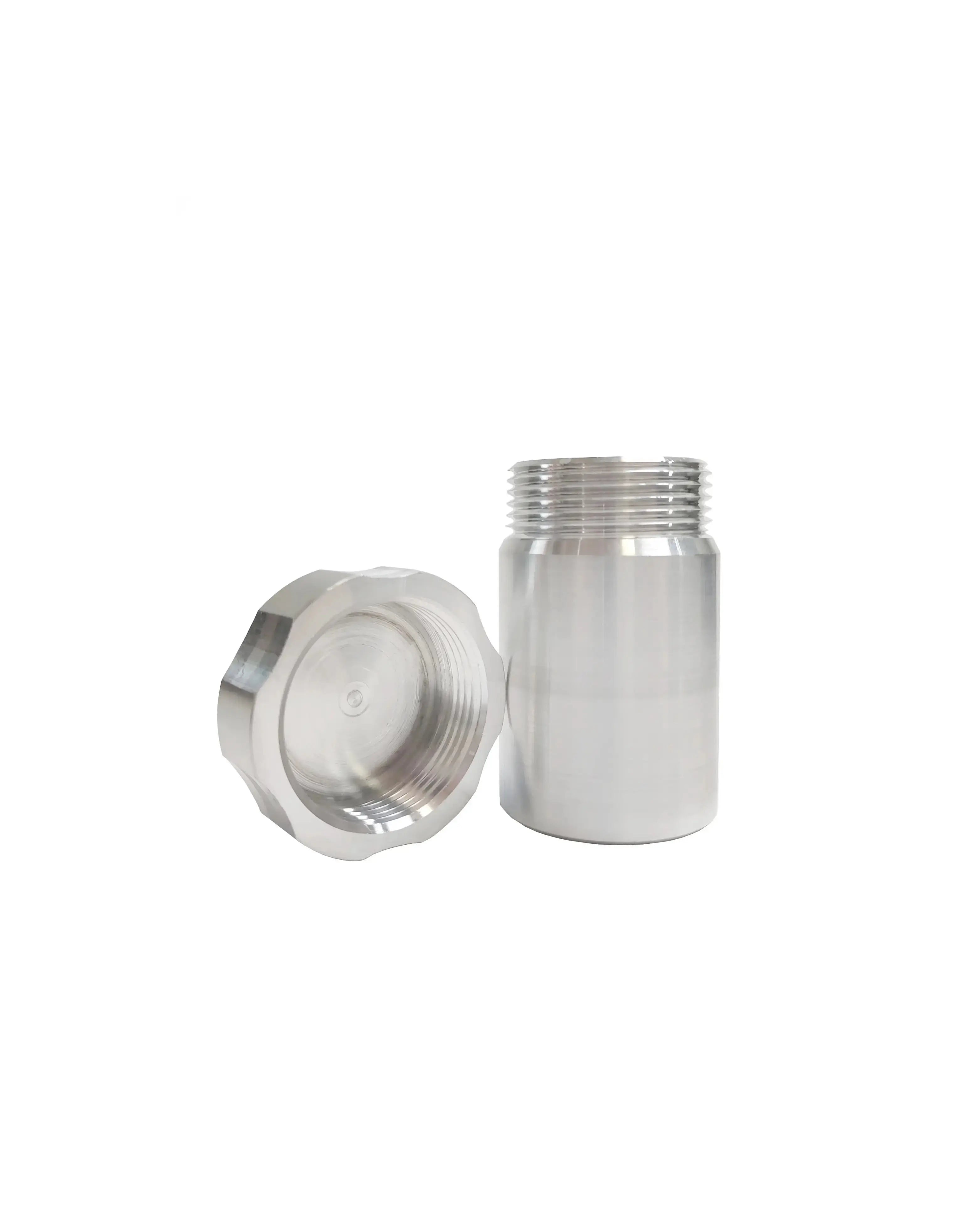 Aluminum Alloy Weld On Filler Neck Tank Spash-proof  38mm O.D W/ Cap Natural Racmoto