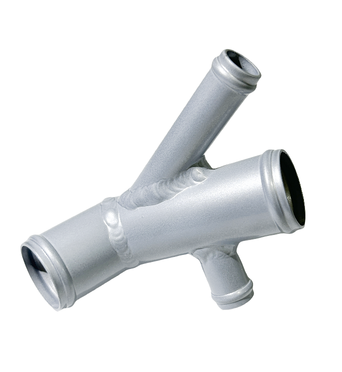 For Land Rover Discovery 2 1999-2004 Aluminum Tube 4-way Radiator Coolant Hose RACMOTO Auto Parts