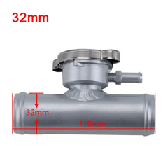 32mm 1-1/4 Hose Aluminum In-Line Radiator Hose Filler Neck 