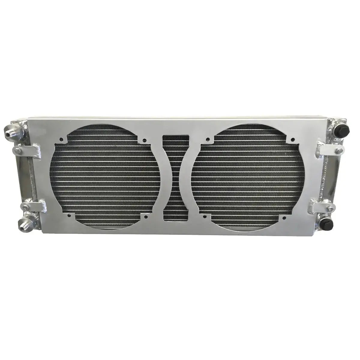 Universal Aluminum Radiator + Shroud Air-Water Intercooler RACMOTO