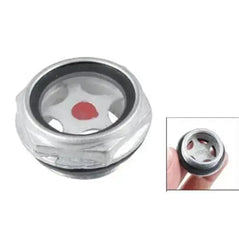 M18X1.5 Male Aluminum Alloy Oil Level Sight Glass Window Hex For Air Compressor