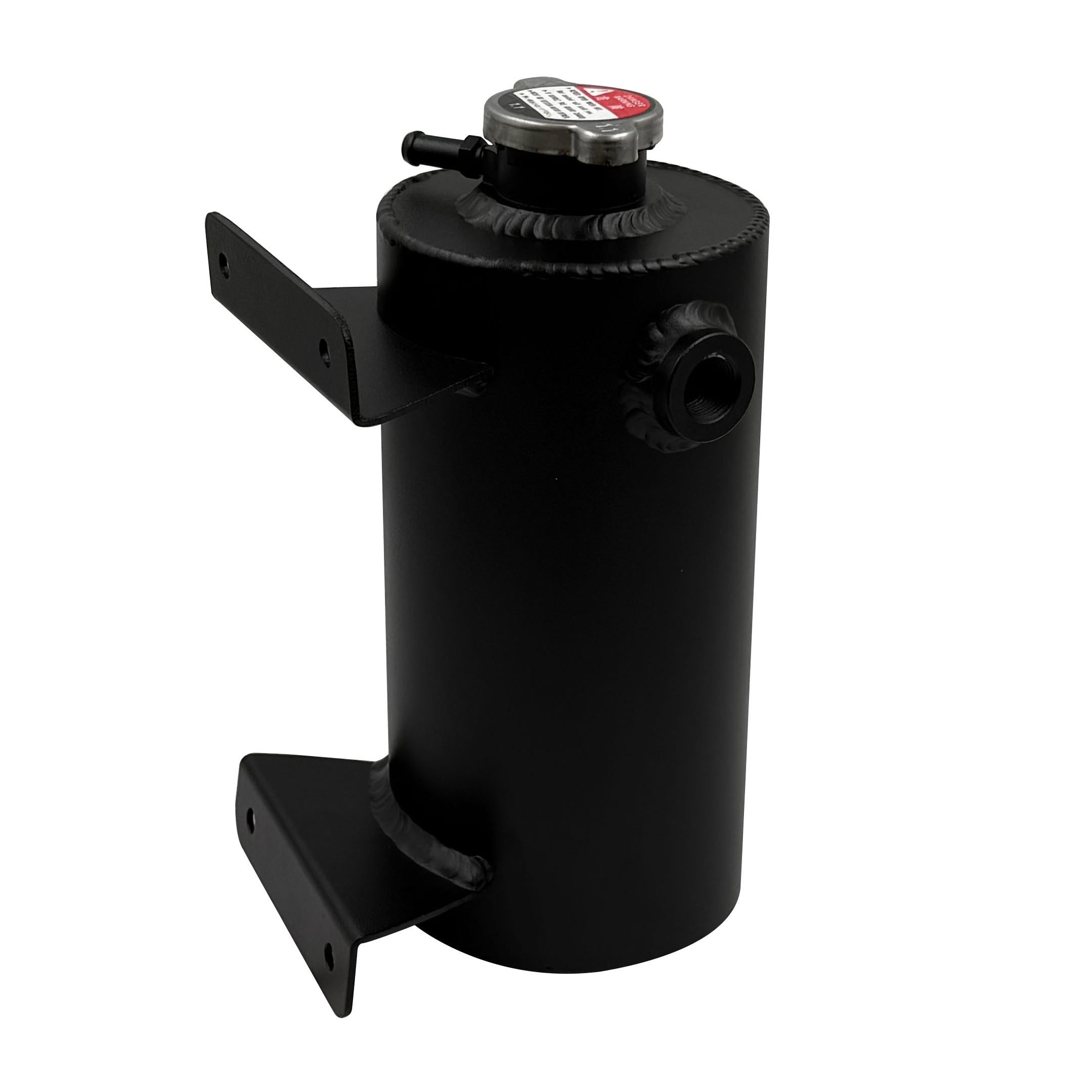 Universal 1.4L Aluminum Coolant Expansion Reservoir Overflow Round Tank Bottle RACMOTO