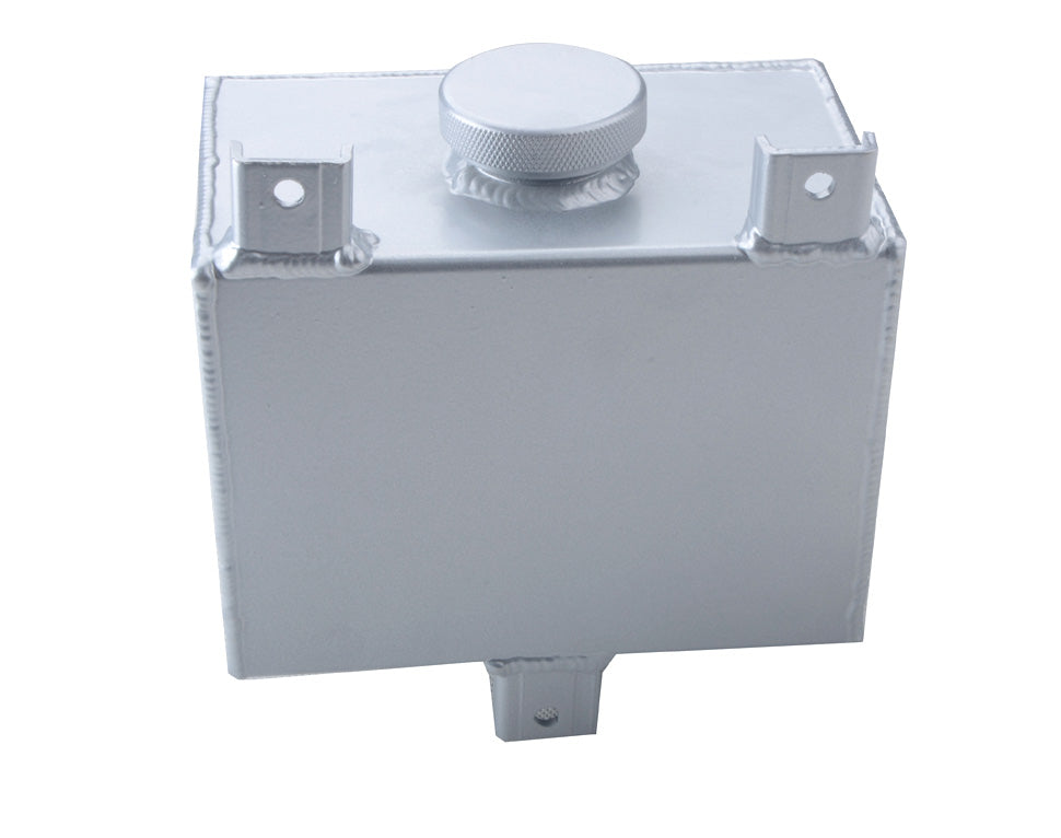 Universal 1.8L Aluminum Radiator Coolant Reservoir Overflow Expansion Tank Bottle RACMOTO