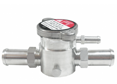 Universal 19mm Aluminum Inline Filler Neck - 3/4" Coolant Water Tank Header Hose RACMOTO