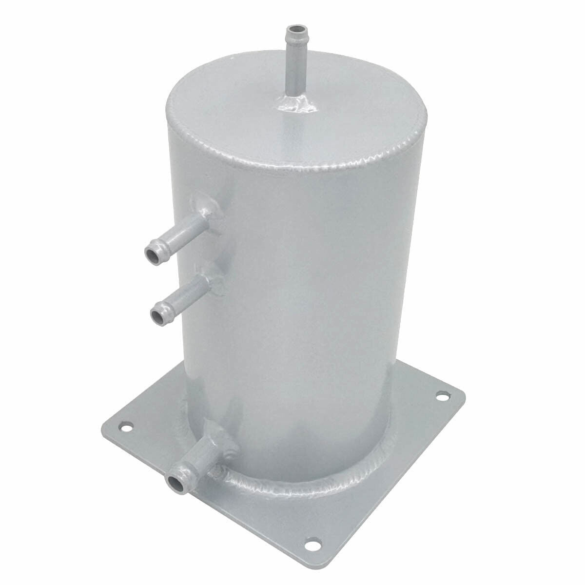 Universal Aluminium Fuel Swirl Tank Surge Pot 1.5l 8mm Pipes RACMOTO Auto Parts