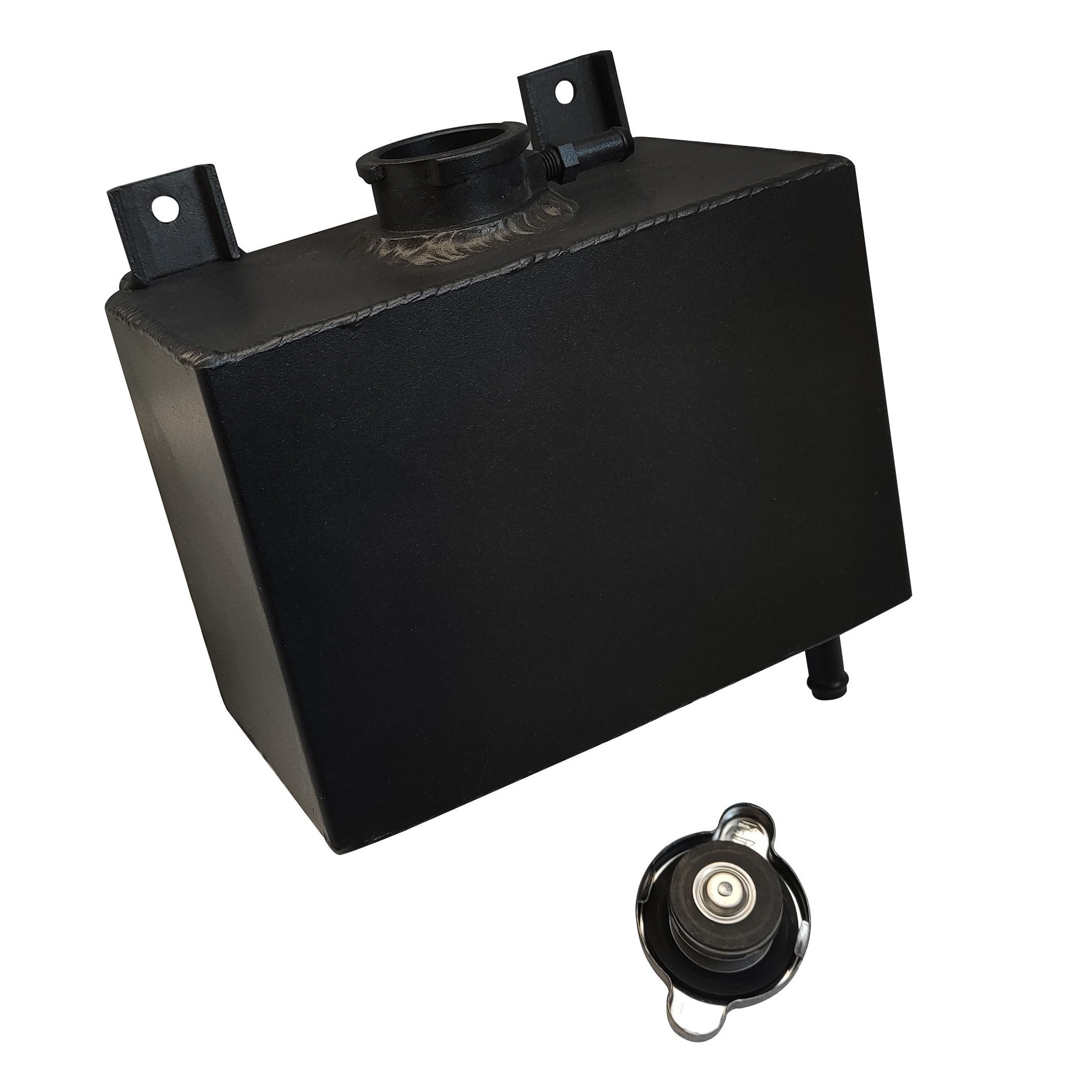 Universal Aluminum Radiator Coolant Overflow Expansion Tank Bottle Water RACMOTO