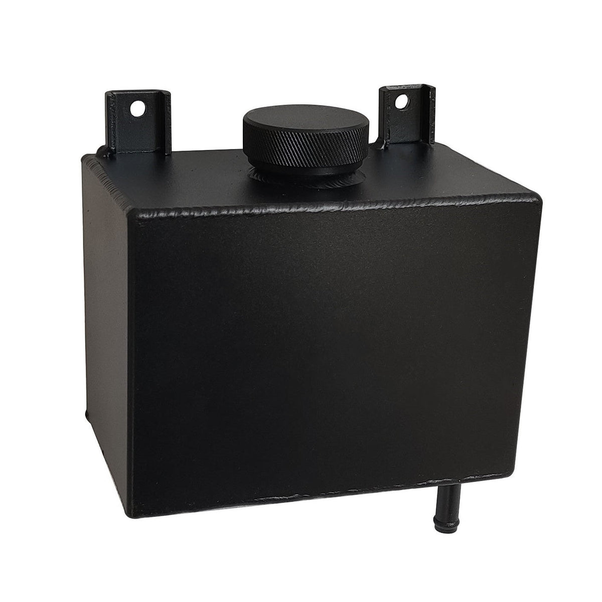 Universal Aluminum Radiator Coolant Reservoir Bottle Overflow Tank Black RACMOTO