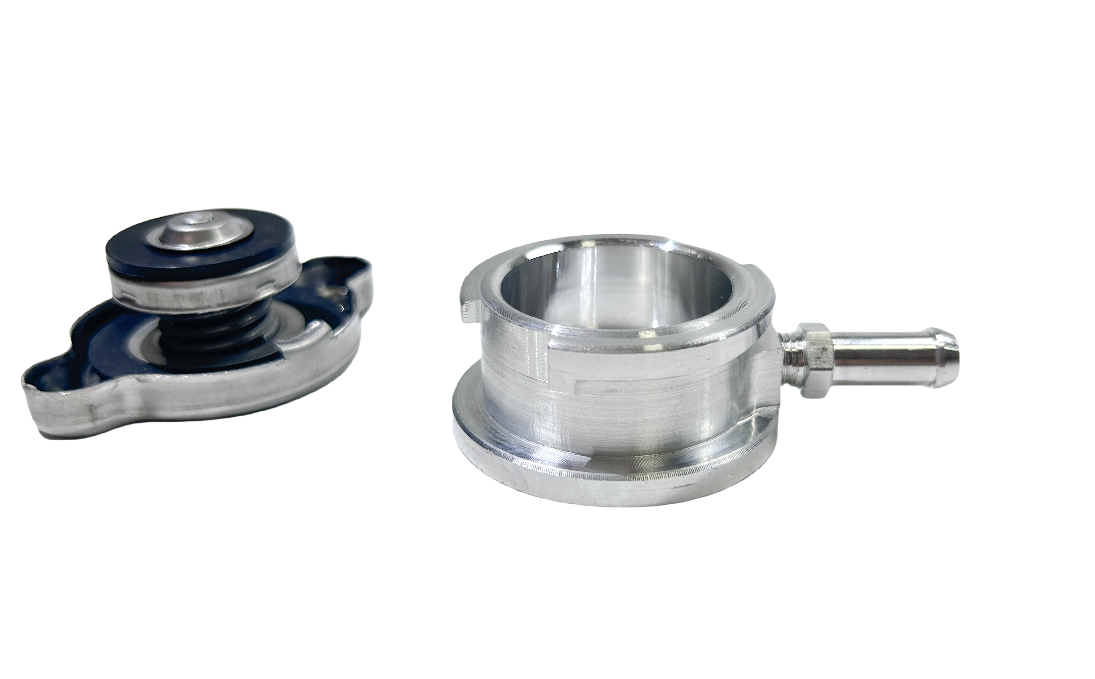 Weld On Radiator Filler Neck Billet Aluminum + 1 Free Radiator 2.0 Bar Cap RACMOTO