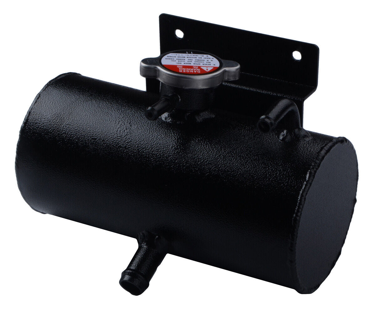 1.5L Universal Horizontal Round Aluminum Overflow Coolant Tank With Cap